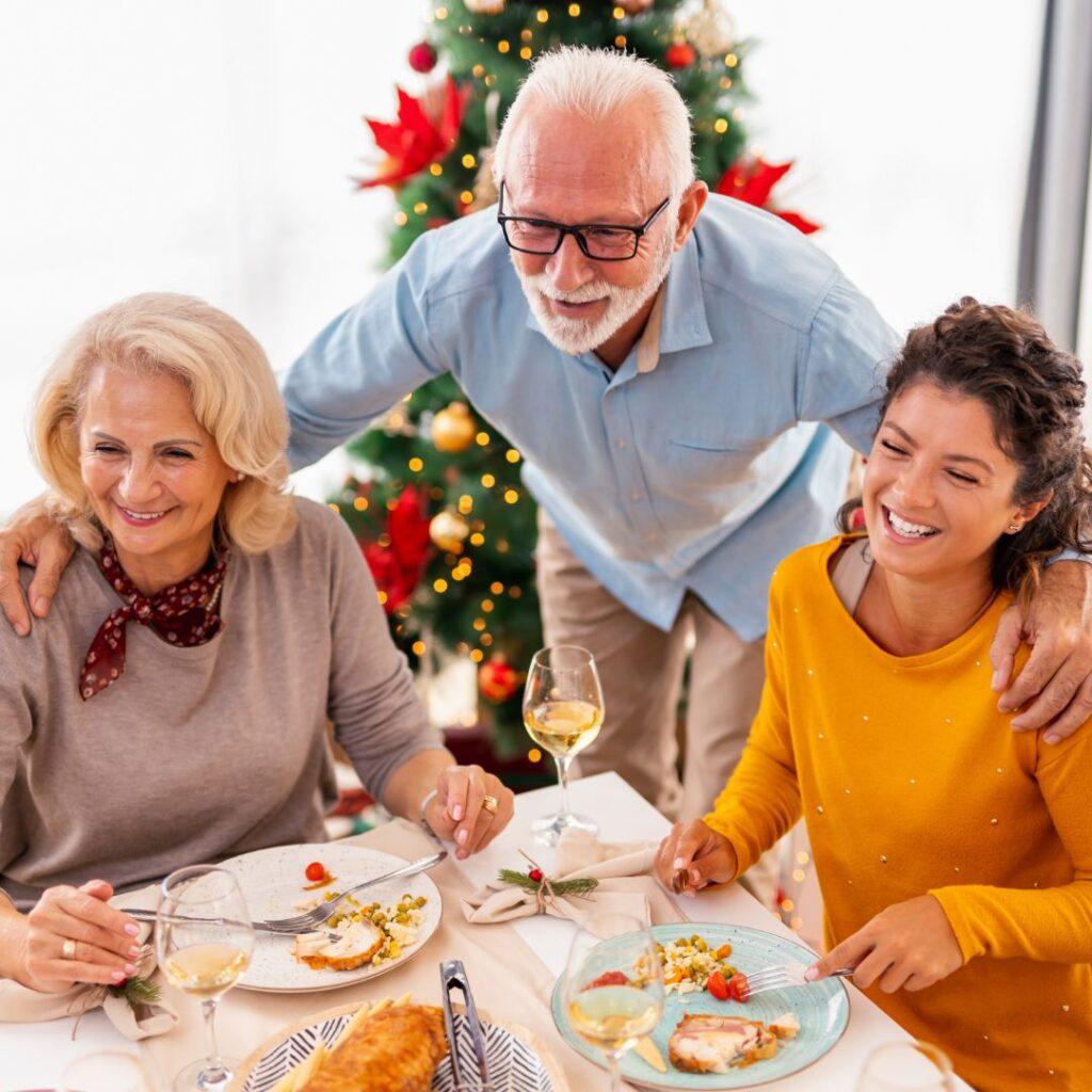 dientes durante la Navidad